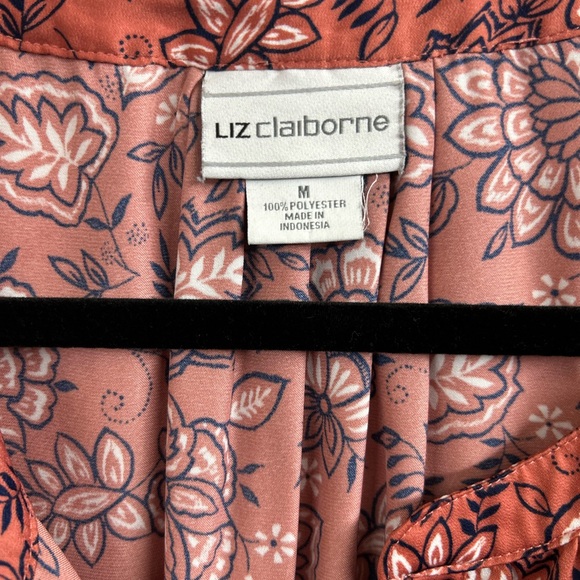 Liz Claiborne Women's Boho Top - Terracotta Floral - Picture 8 of 10